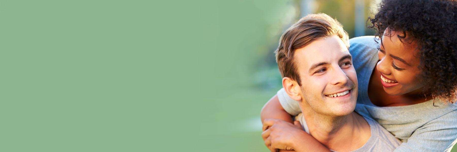 young couple hugging | teeth cleaning 11201